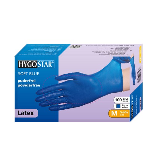 Mănuși latex nesterile albastre Soft Blue M x 100 buc.
