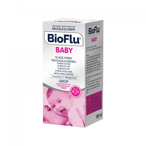 Bioflu Baby 120mg/5ml sirop x 100ml