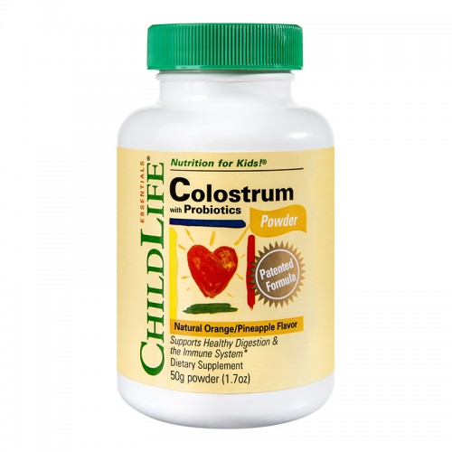 SECOM Colostrum with Probiotics x 50 g pudra (gust de portocale si ananas)