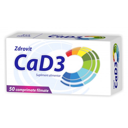 ZDROVIT Calciu + Vitamina D3 x 50cpr