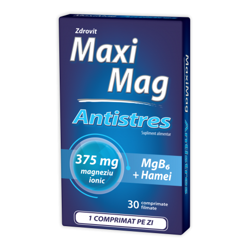 ZDROVIT MaxiMag Antistres 375 mg x 30 comprimate