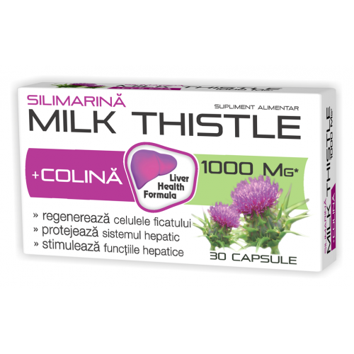 ZDROVIT Silimarina Milk Thistle + Colina x 30 capsule