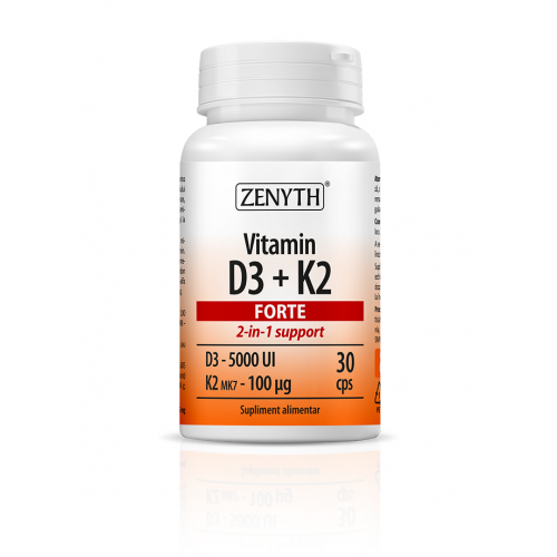 ZENYTH Vitamina D3+K2 forte 5000 UI D3 x 30 cps