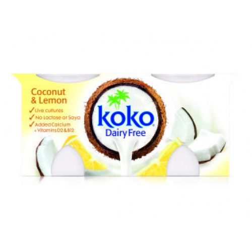 KOKO Iaurt de cocos cu lamaie 2x125g
