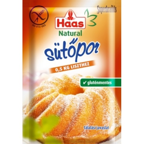 Haas– Praf de copt fără gluten x 12g