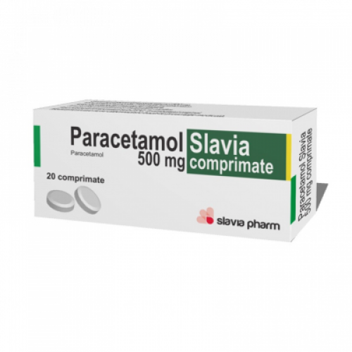 Paracetamol Slavia 500mg x 20 comprimate