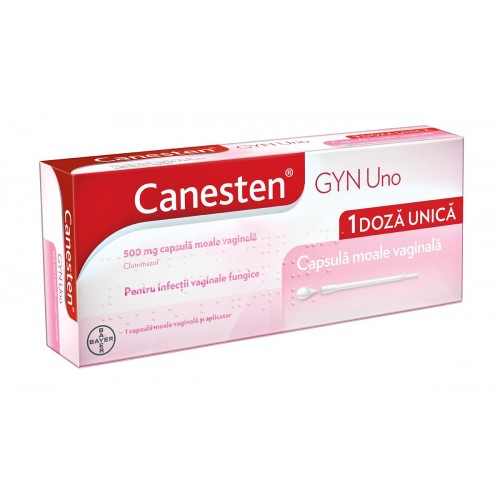 Canesten Gyn Uno 500mg x 1 capsula moale vaginala