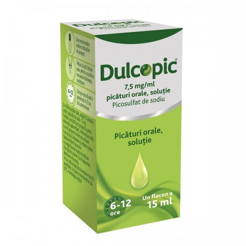 Dulcopic 7,5mg/ml picaturi orale x 15ml
