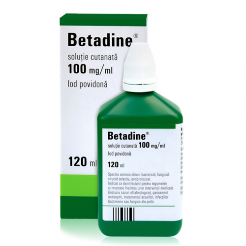 Betadine 10% solutie cutanata x 120 ml