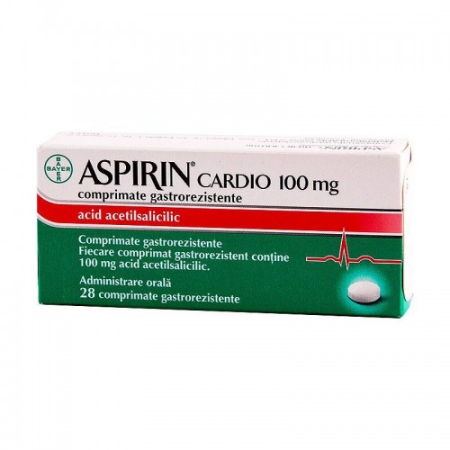 Aspirin Cardio 100 mg x 28 comprimate gastrorezistente