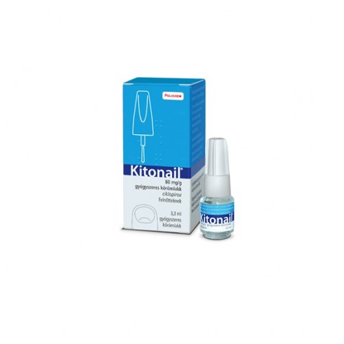 Kitonail 80mg/g lac de unghii medicamentos x 1 flacon 3,3ml